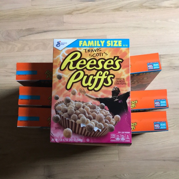 TRAVIS SCOTT Reese’s puffs Family Size - Picture 1 of 2